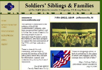 Soldiers, Siblings & Families of the USAR 215th QMCO